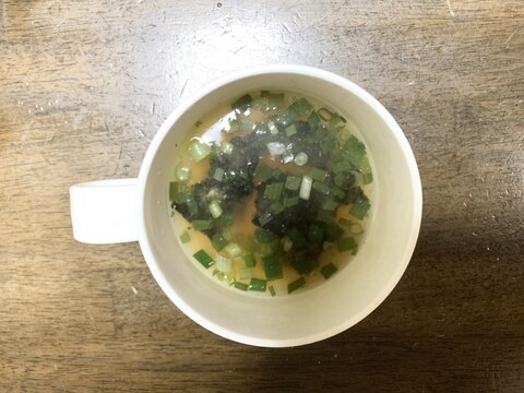 簡単レシピ　味噌汁レシピ　韓国海苔の味噌汁